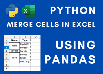 How to merge cells in Excel using Python pandas?